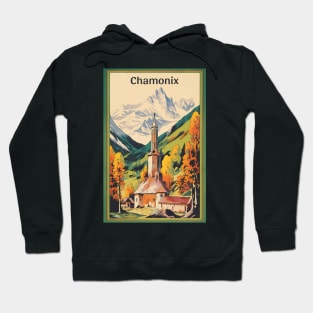 Chamonix, Mont Blan, Ski Poster Hoodie